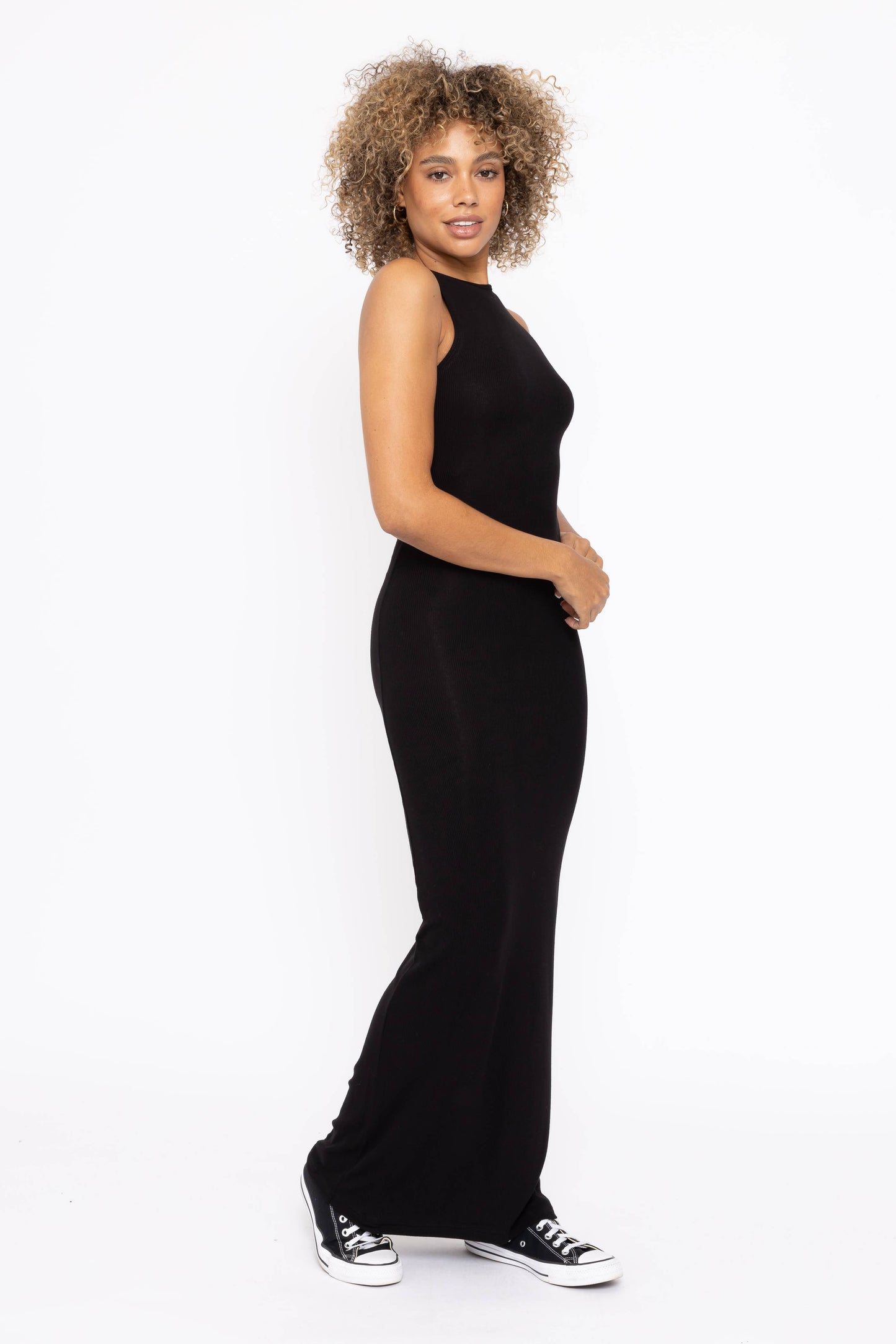Mono B - Ribbed Maxi Tank Dress