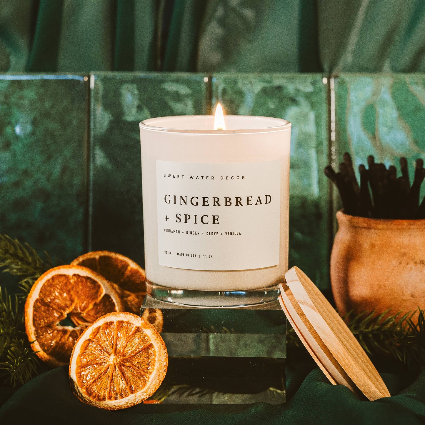 Sweet Water Decor - Gingerbread and Spice Soy Candle - 11 oz