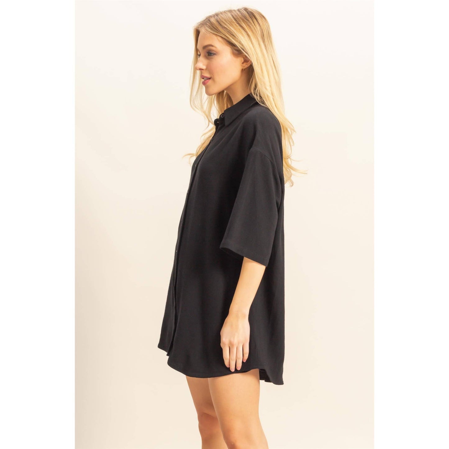 HYFVE - HF25C820-SET-Rayon Linen Shirt And Shorts Set