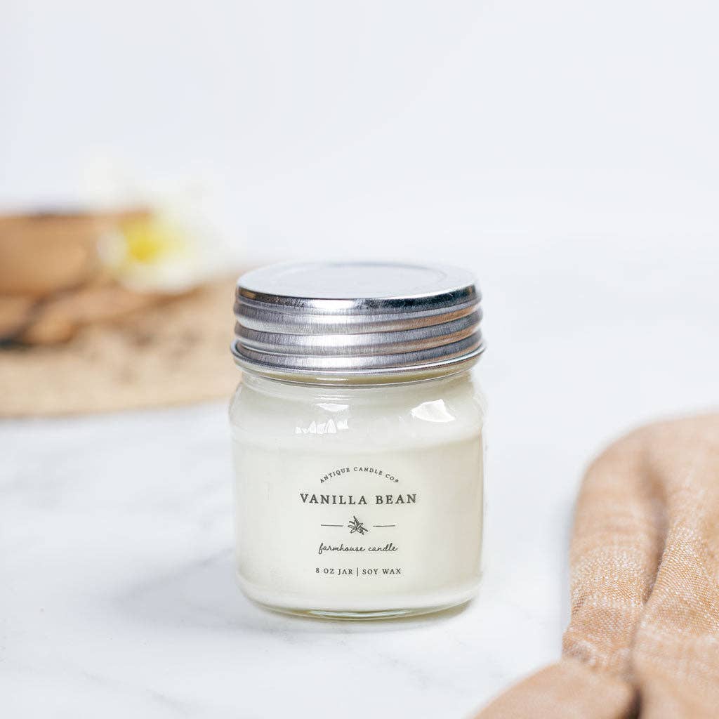 Antique Candle Co.® - Soy Wax Mason Jar Candle - Vanilla Bean - 2 oz.