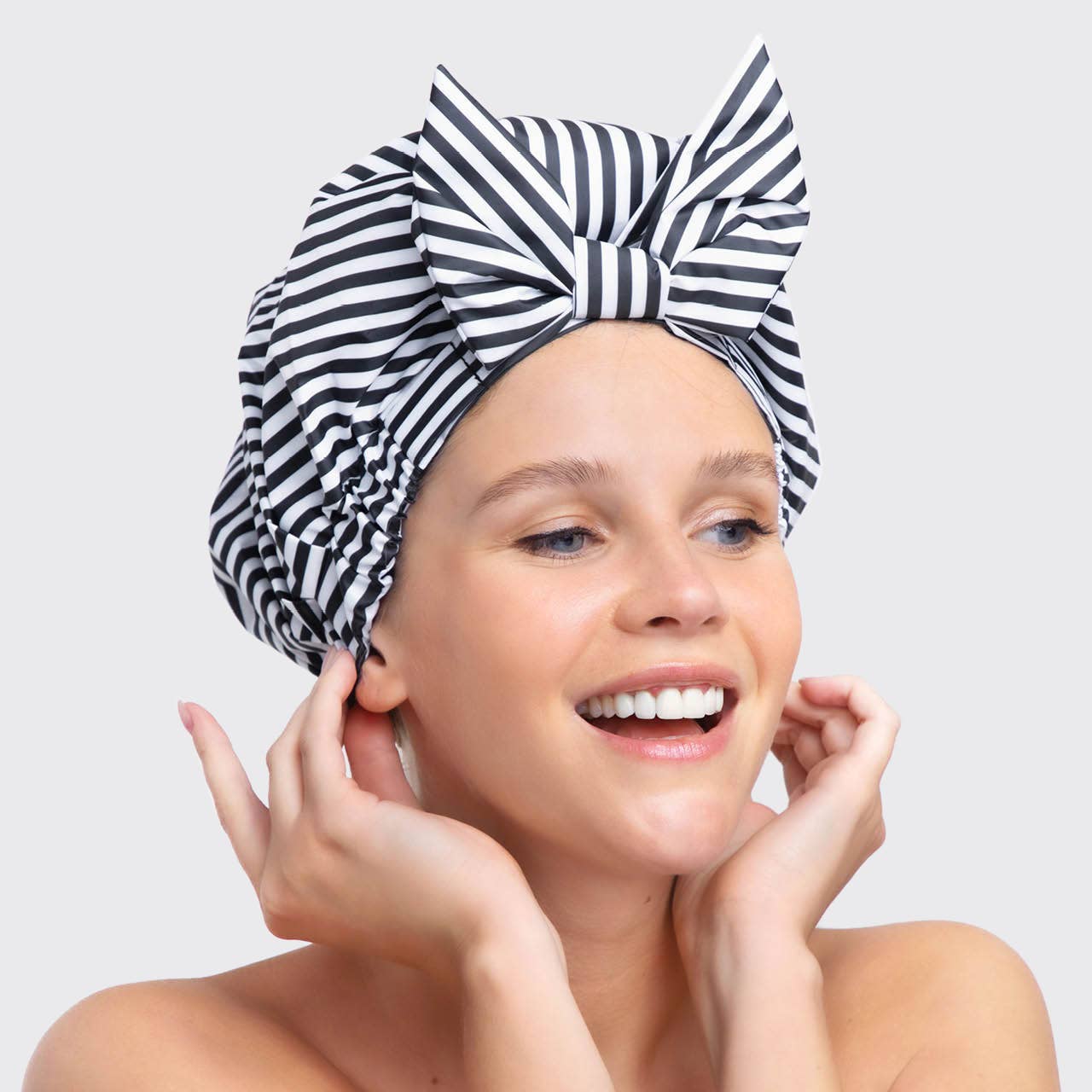 KITSCH - Luxury Shower Cap - Stripes