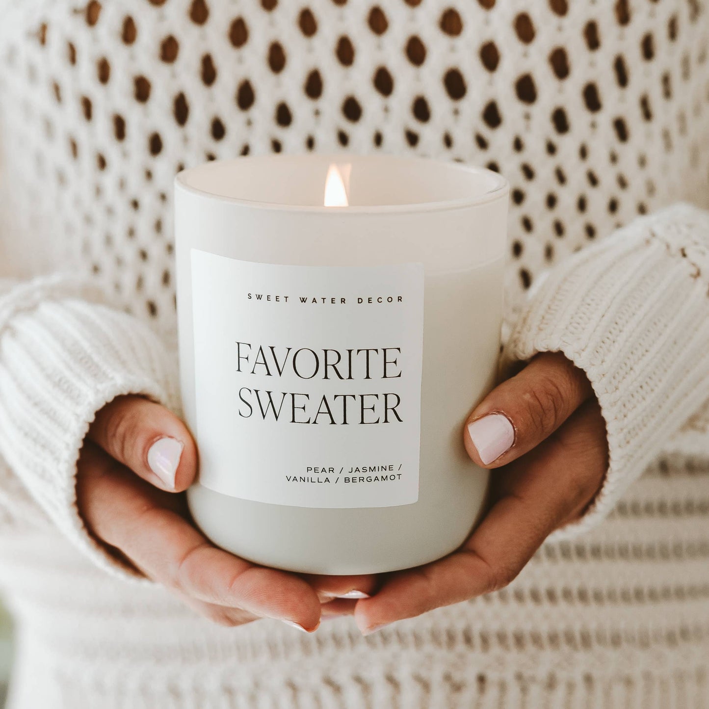 Sweet Water Decor - Favorite Sweater Soy Candle - 15 oz