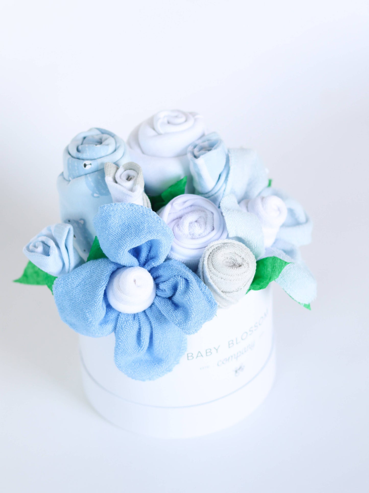 Baby Blossom Company - Petite Baby Boy Gift Set Flower Bouquet - Bear