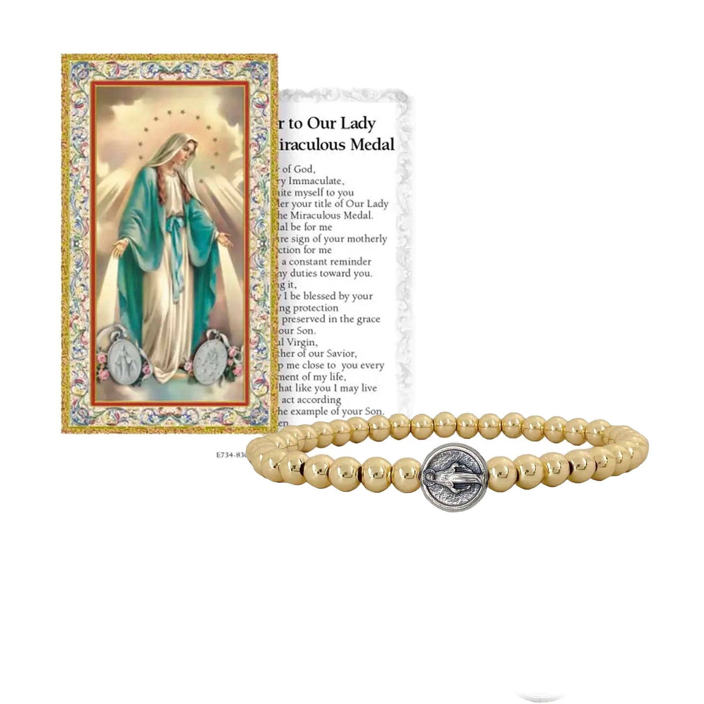 Love, Lisa - Blessed Mother Miraculous Subliminal Beaded Bracelet