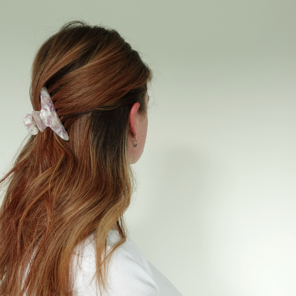 Love Attack - Izumi Cellulose Acetate Hair Claw Clips: Burgundy