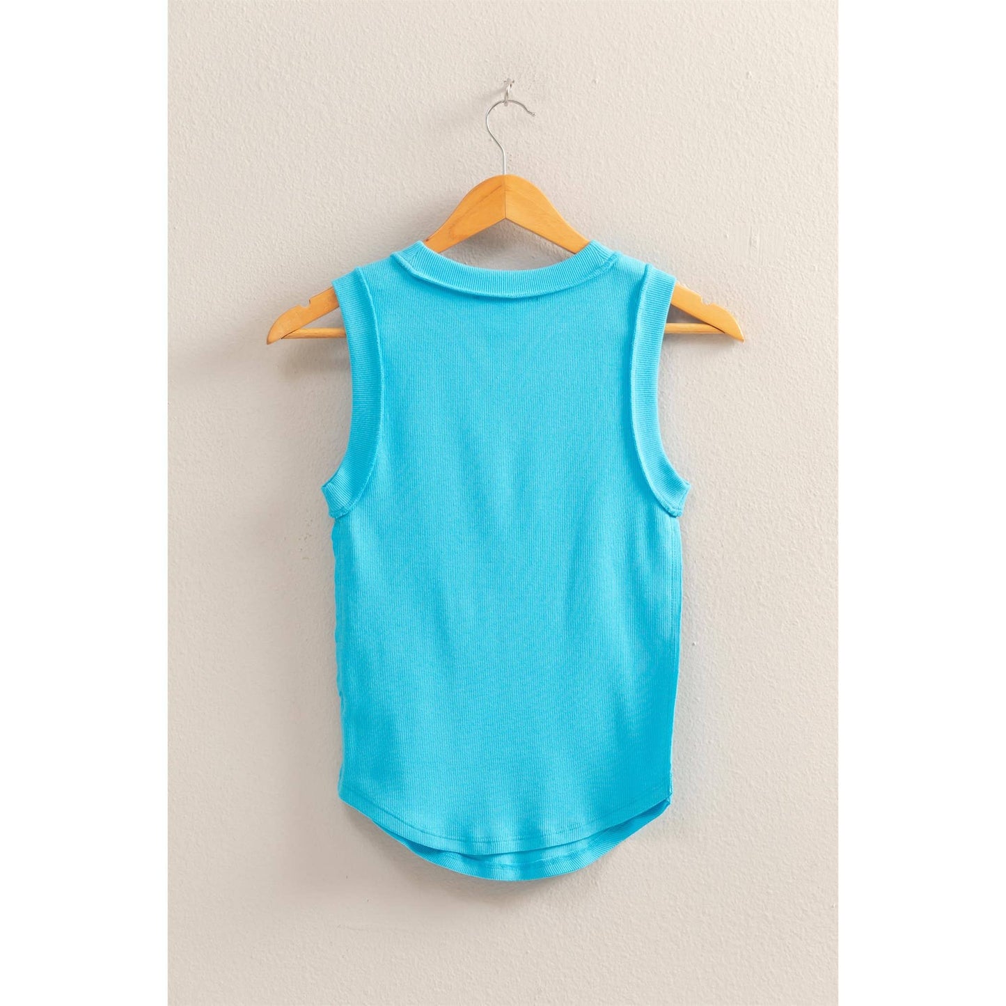HYFVE - DZ25C058-Round Neck Ribbed Tank Top