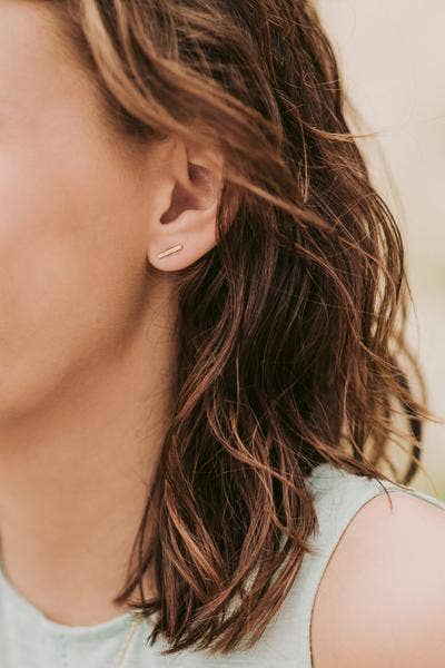 PURPOSE Jewelry - Rise Studs: Brass