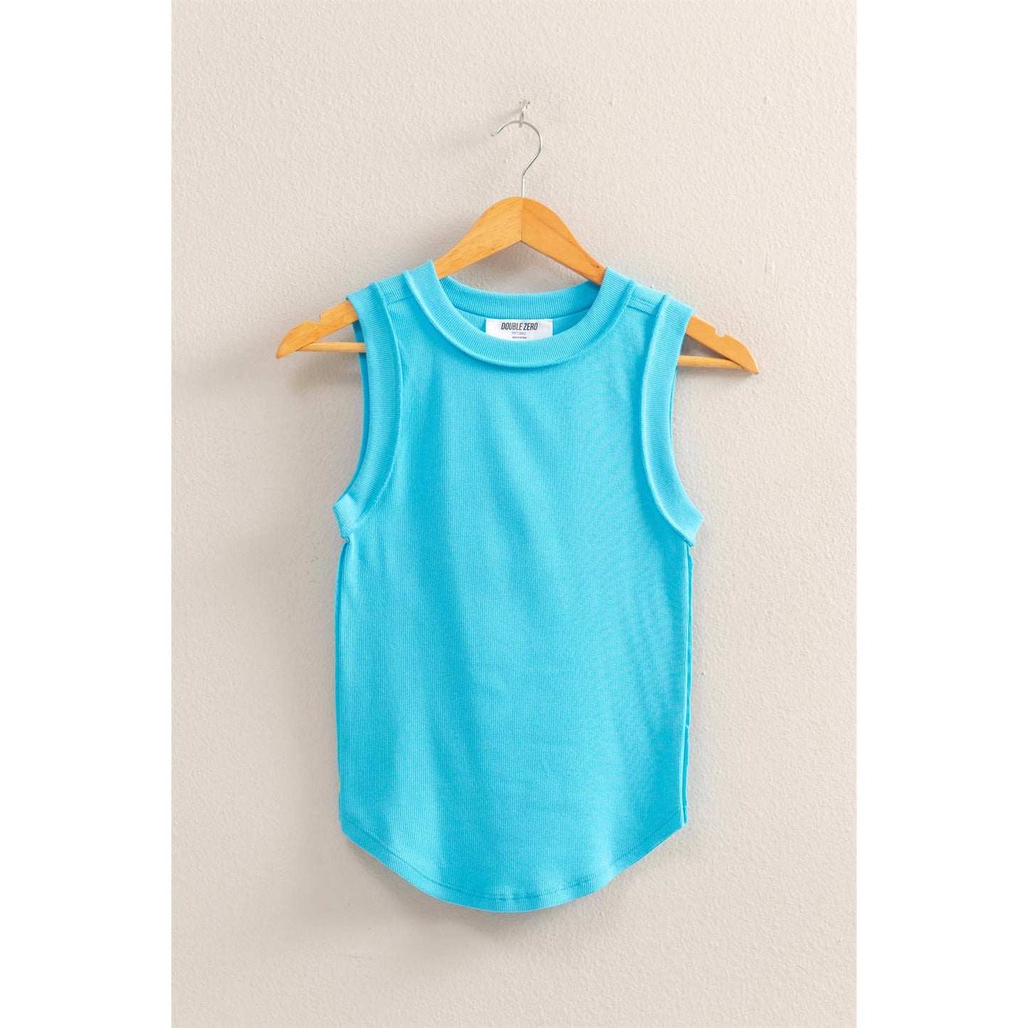 HYFVE - DZ25C058-Round Neck Ribbed Tank Top