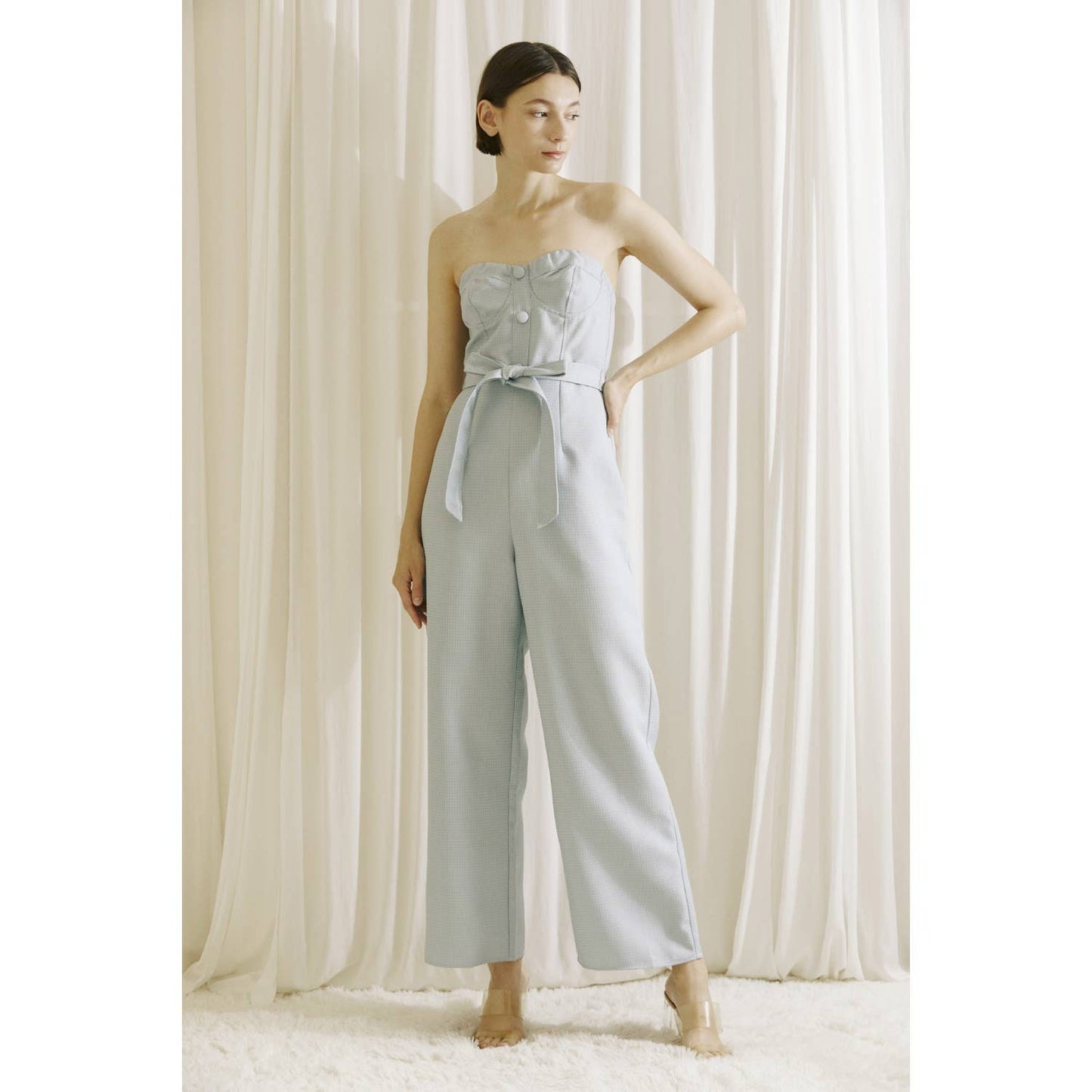 STORIA - LJ2301- BUSTIER JUMPSUIT