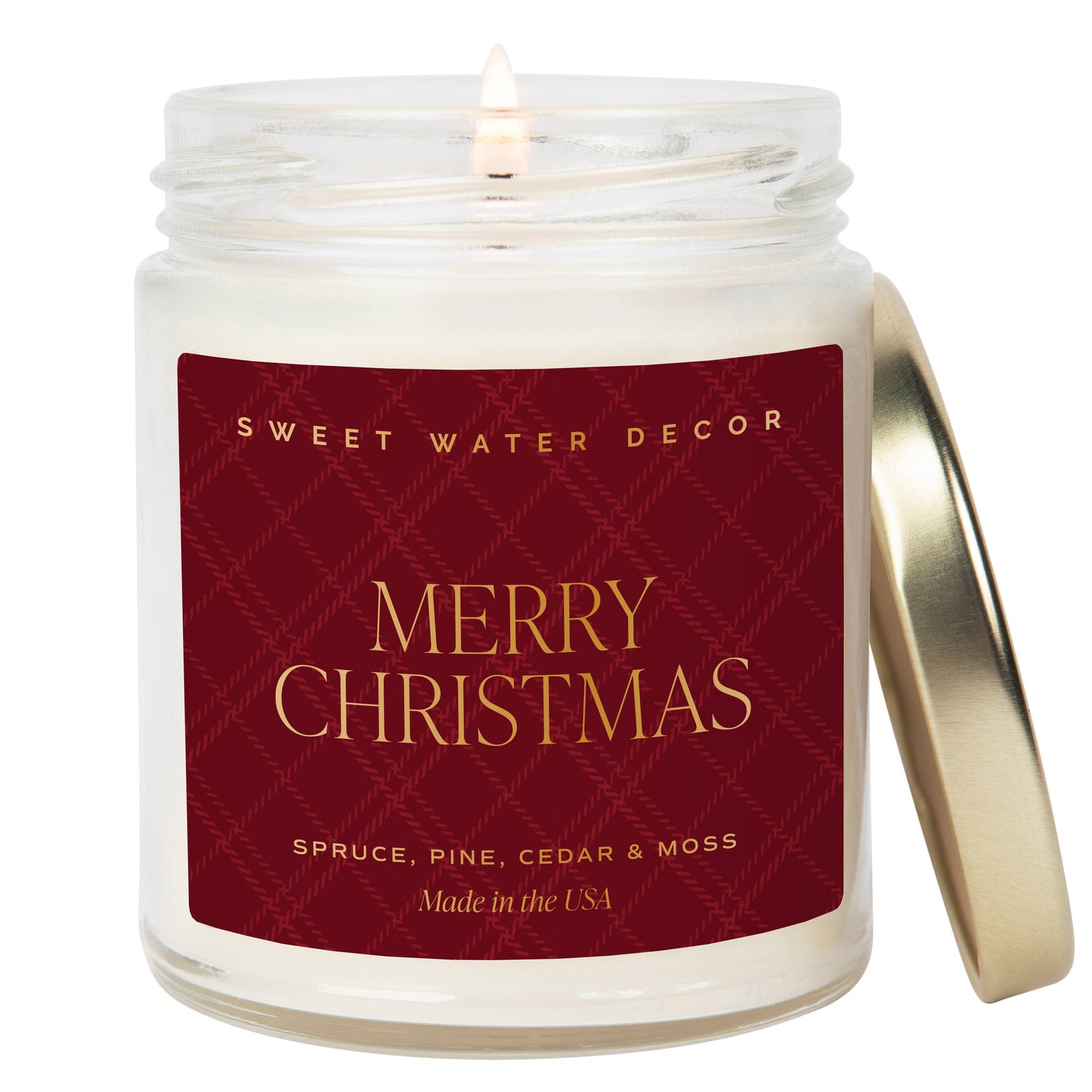 Sweet Water Decor - Merry Christmas Soy Candle - 9 oz