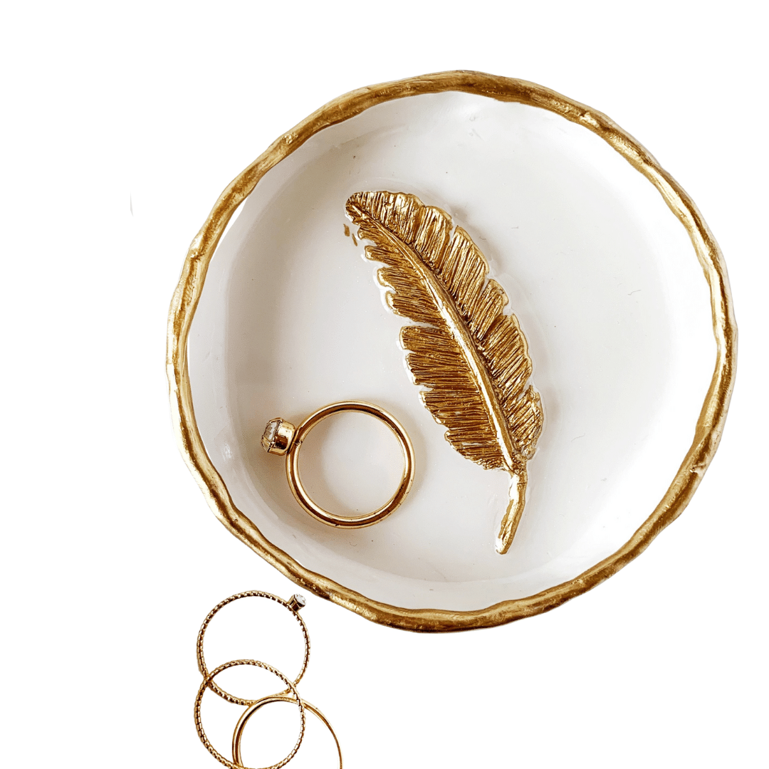 YFL Art & Home Decor - Feather - Ring Dish