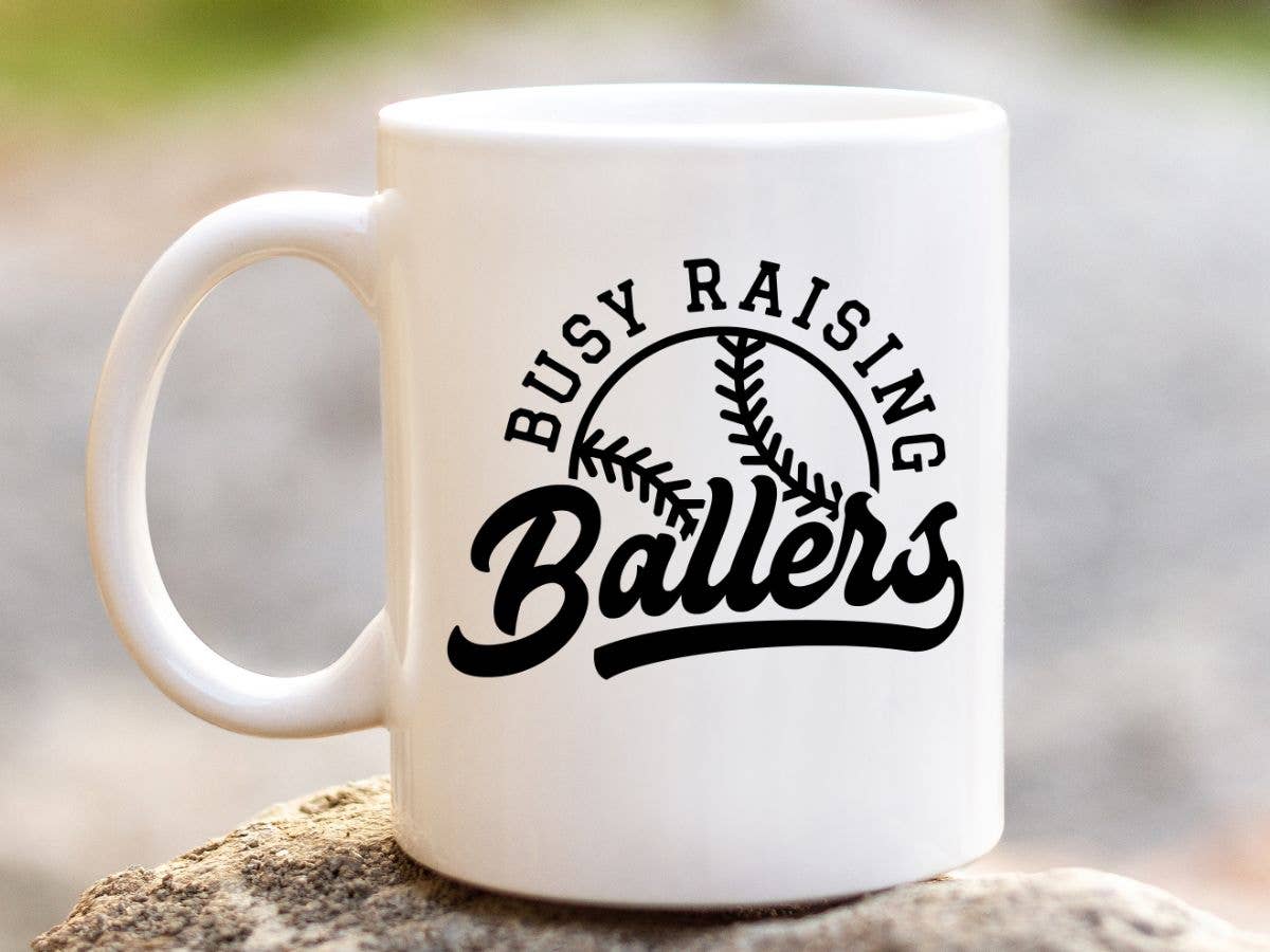Sister Ray - Busy Raising Ballers Coffee Mug - 11 oz.