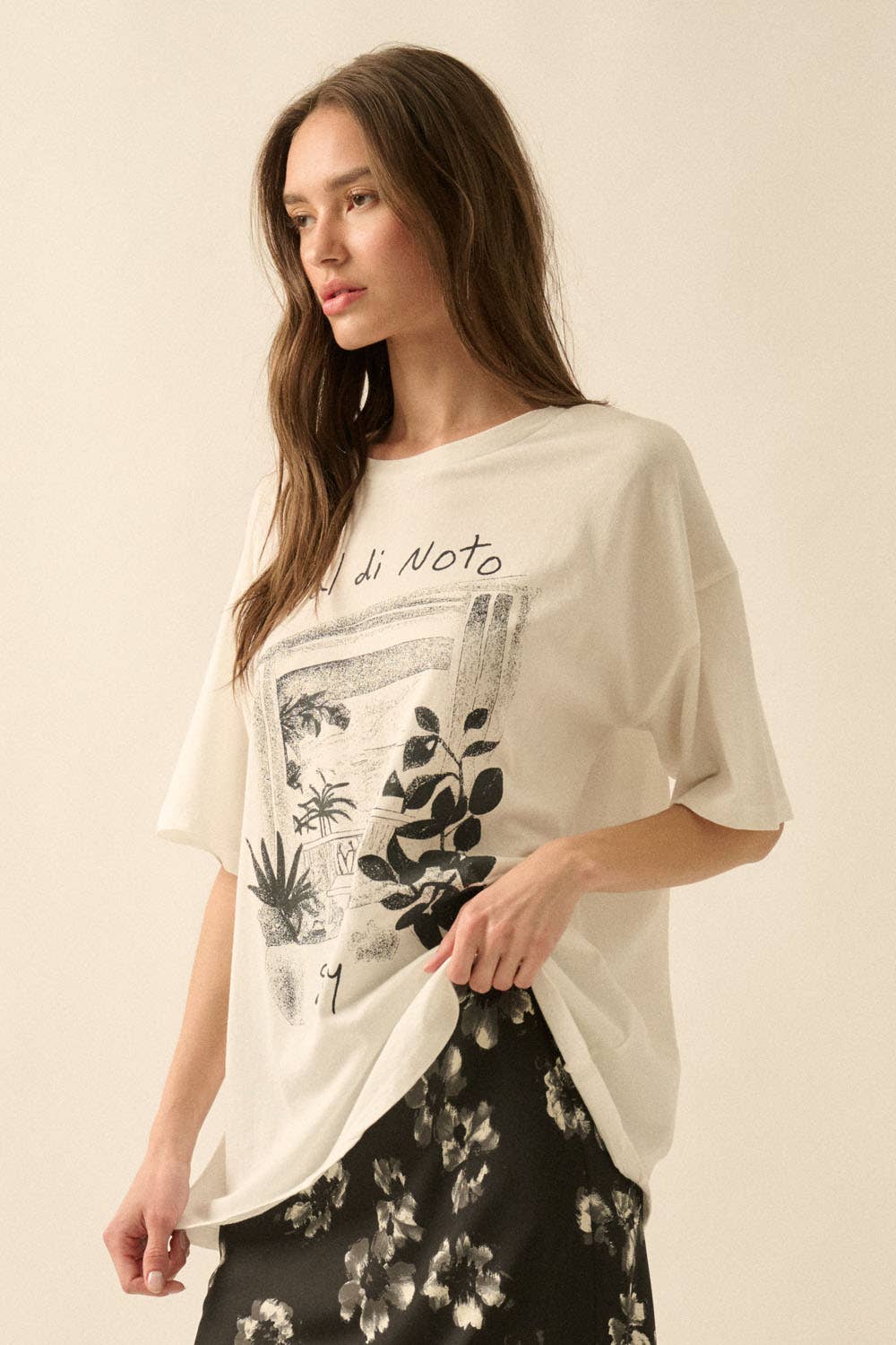 Promesa USA - Val di Noto Sicily Garment-Wash Graphic Tee
