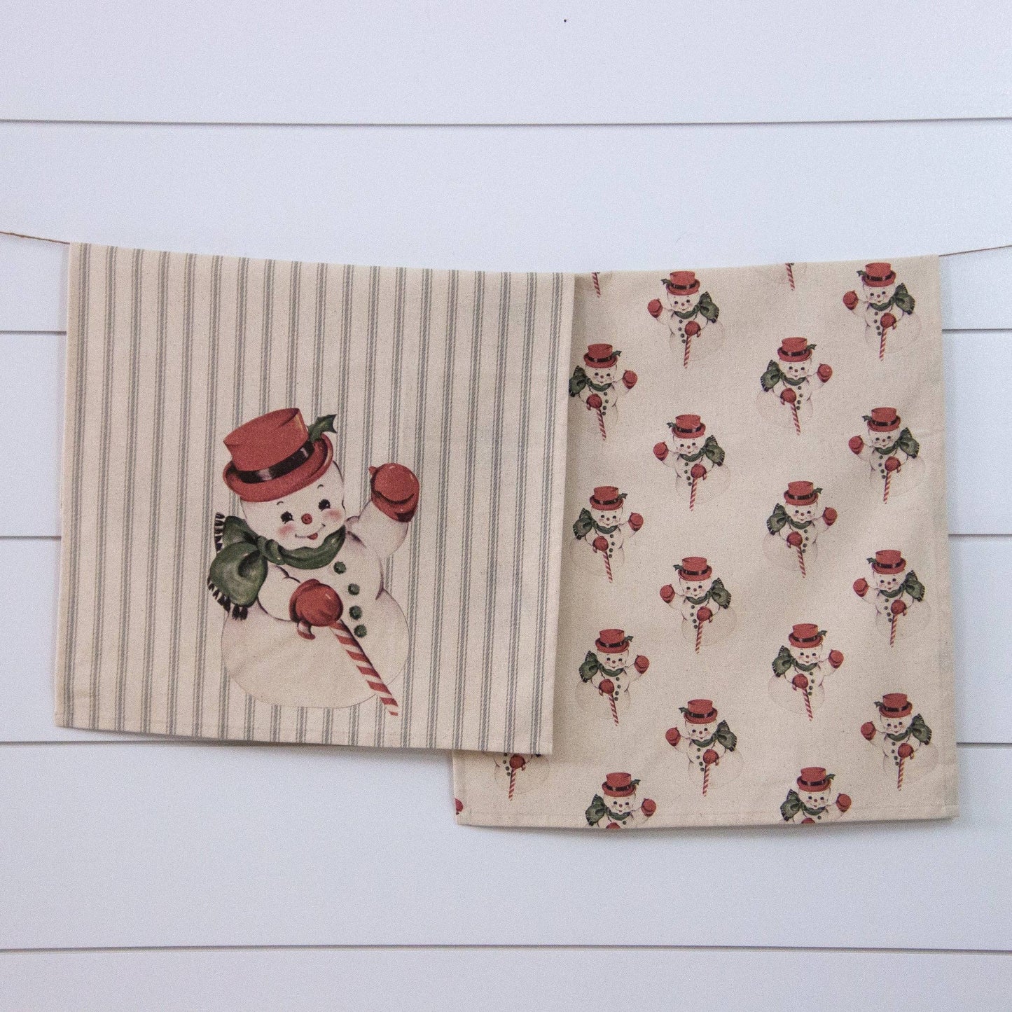 Audrey's - Tea Towels - Vintage Snowman