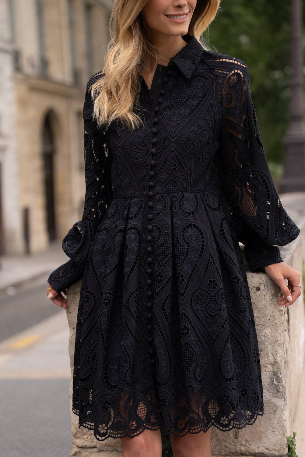 Choklate Paris - Embroidered Cotton Lace Dress