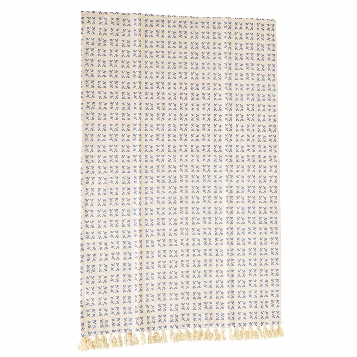 Foreside Home & Garden - Aggie Plaid Tea Towels Blue, Set Of 3