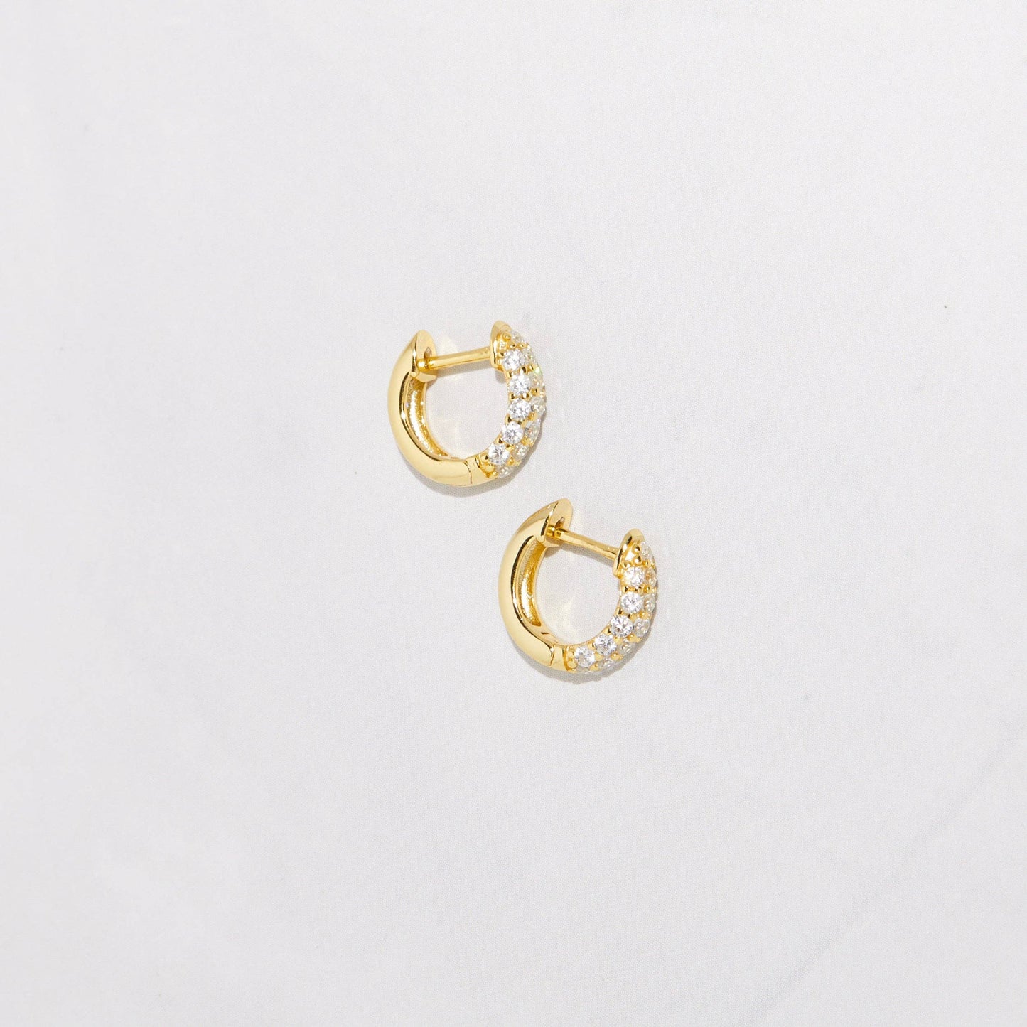 Sami Jewels - Chunky Pavé Huggies - Gold