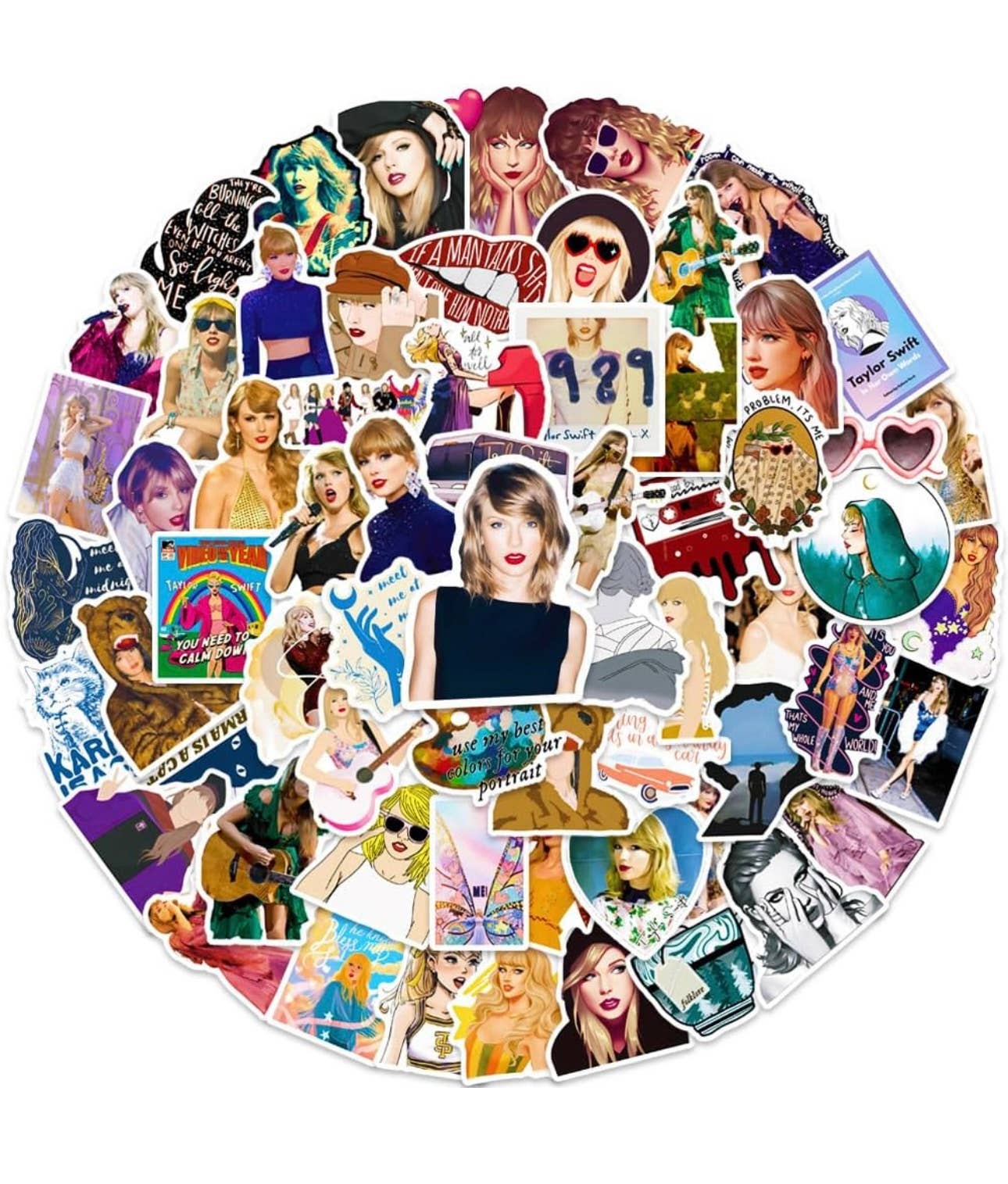 Harper & Barlow - Taylor swift vinyl waterproof stickers pack of 25