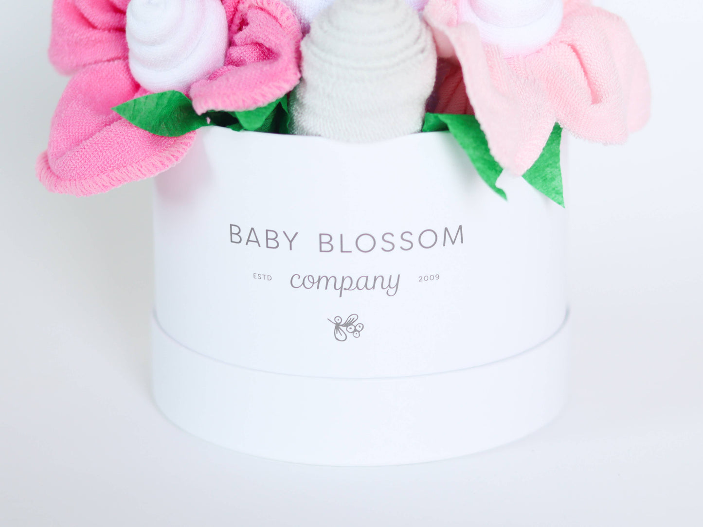 Baby Blossom Company - Petite New Mom Baby Girl Gift Box Bouquet -Floral