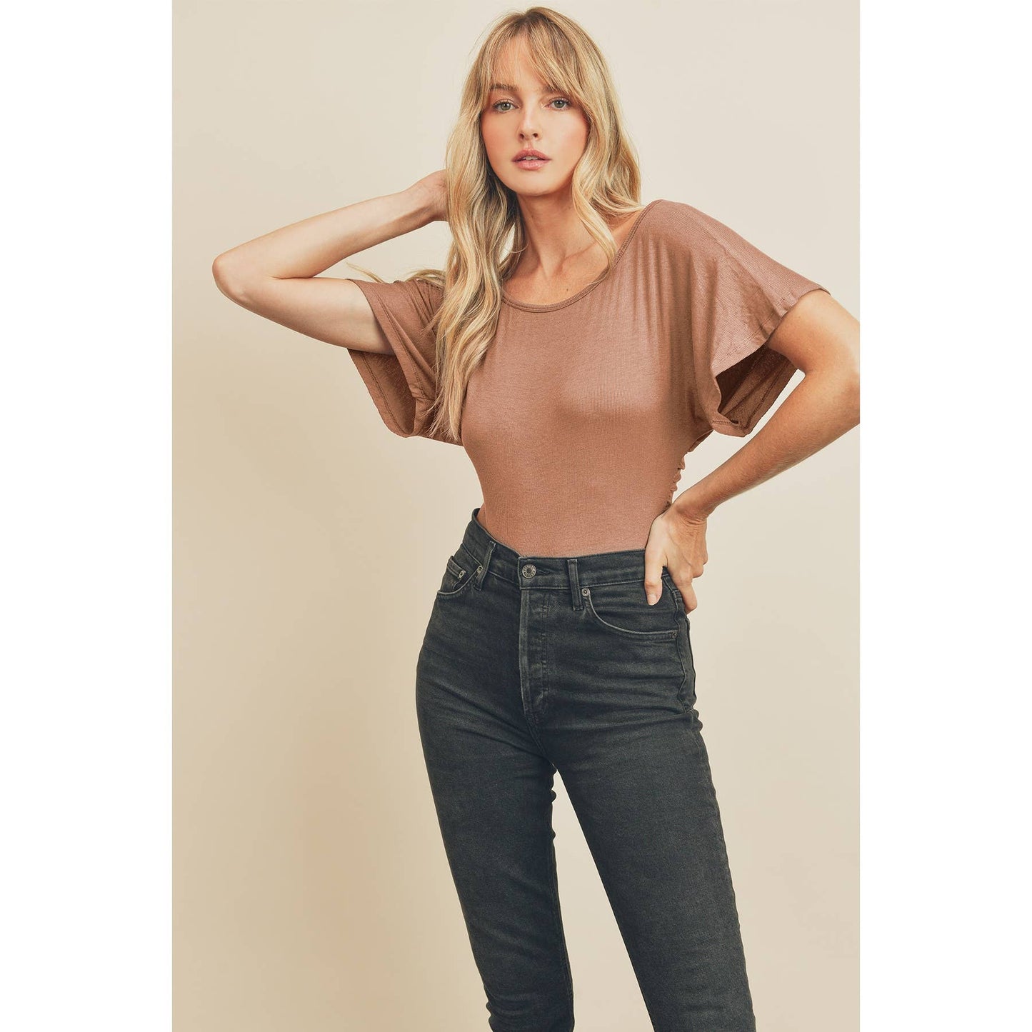 Dress Forum - Ribbed Twist Back Bodysuit