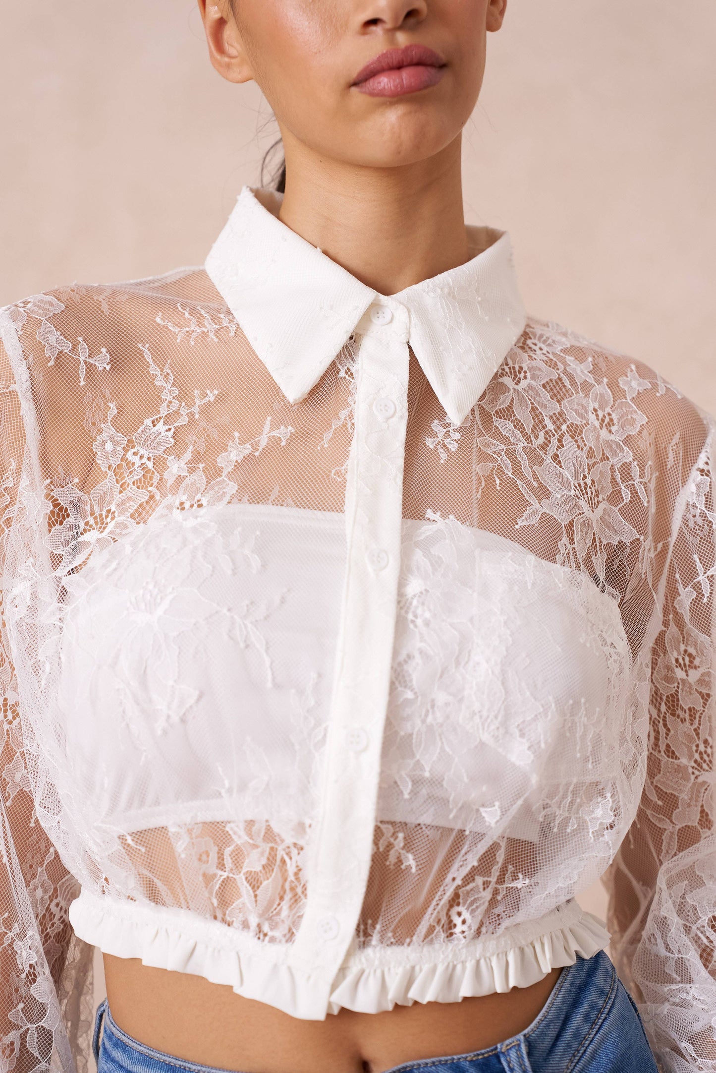 Choklate Paris - Lace Crop Blouse
