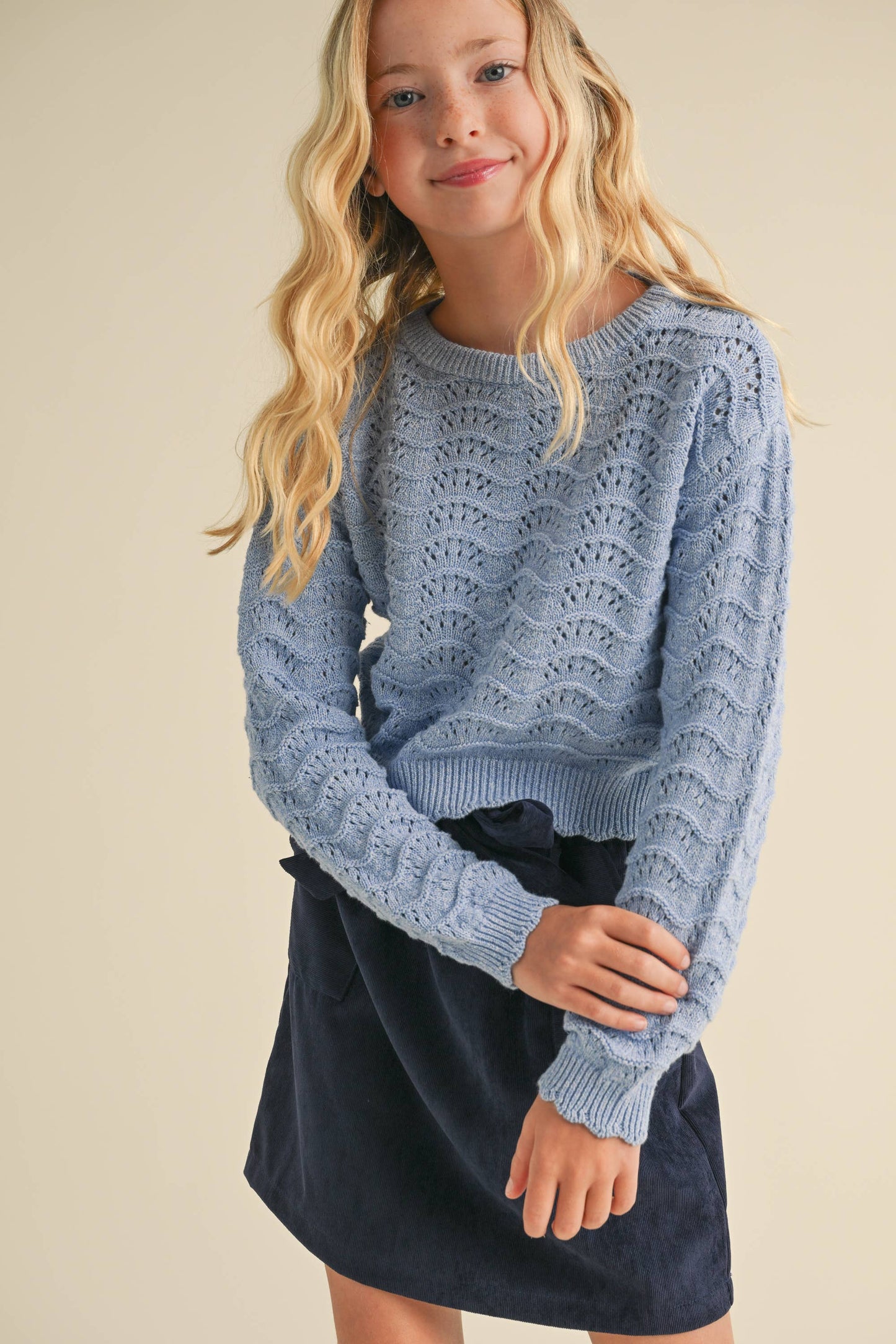 Heart and Arrow - Tween Girls Wavy Sweater