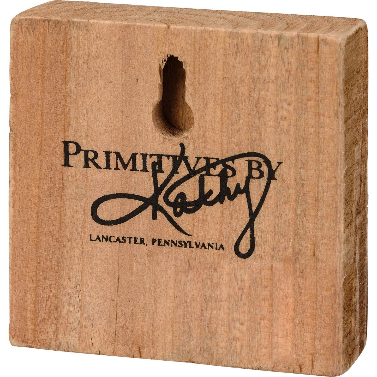 Primitives by Kathy - I Love You A Bushel And A Peck Block Sign