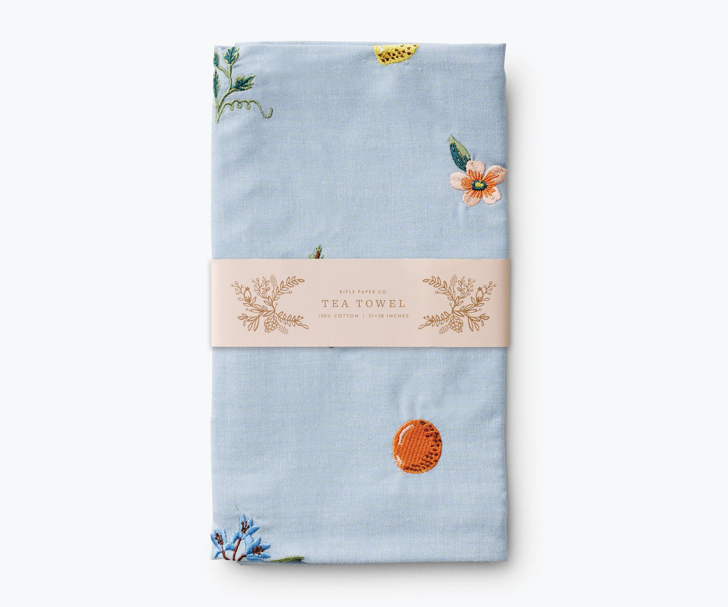 Rifle Paper Co. - Fruit Stand Embroidered Tea Towel