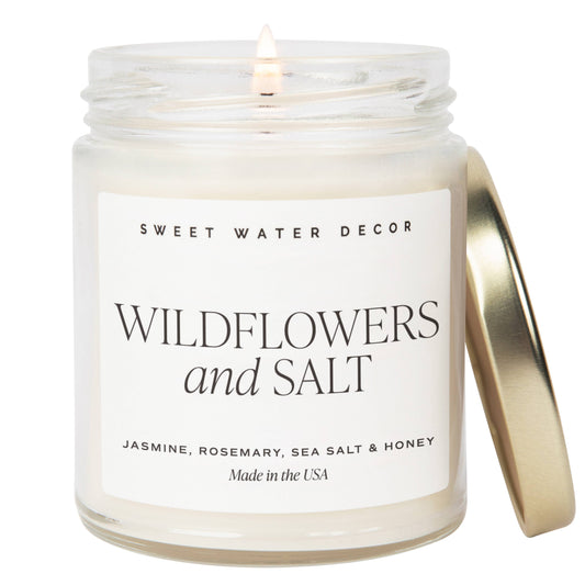 Sweet Water Decor - Wildflowers and Salt - 9 oz. Soy Candle