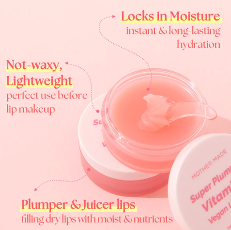 Best Beauty Group - MOTHER MADE Super Plumping Vitamin E Vegan Lip Mask Balm
