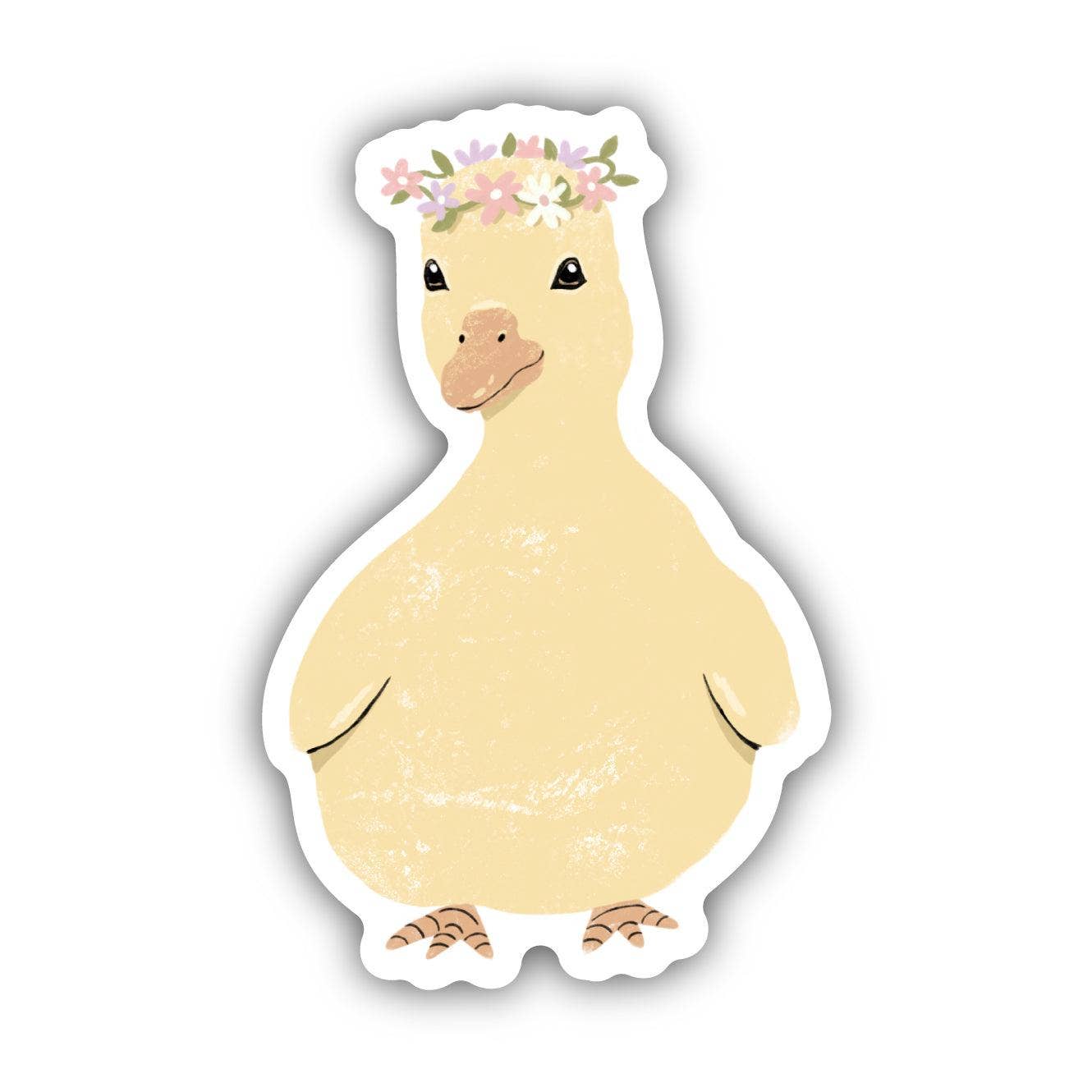 Big Moods - Cute Duck Flower Crown Sticker