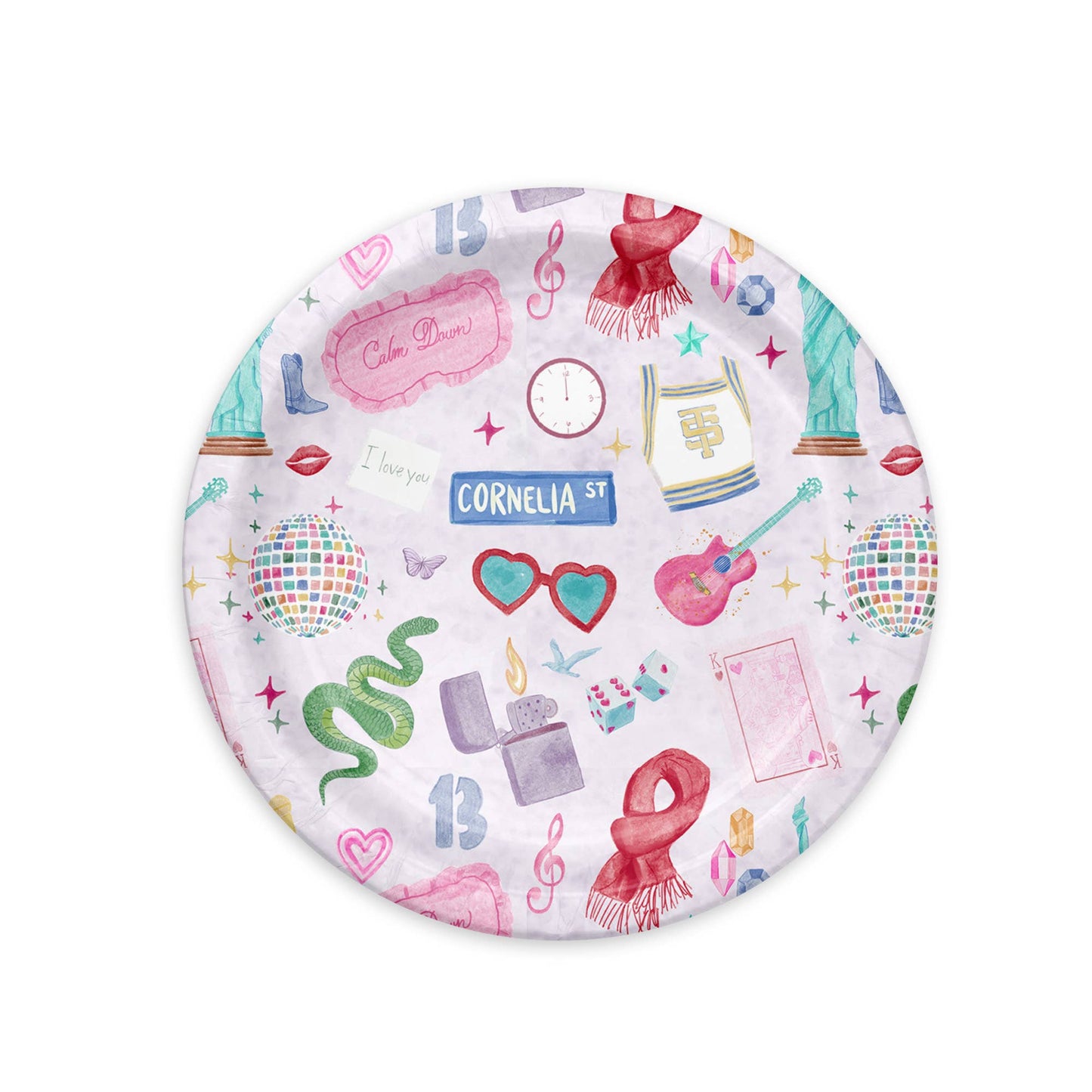 Gracefully Made Art - Taylor Swift Paper Plate Pack