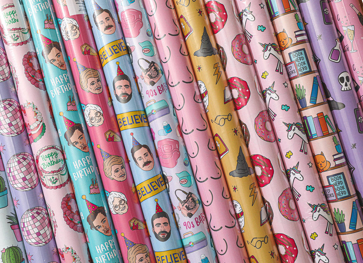 Brittany Paige - 90s Baby Birthday Wrapping Paper