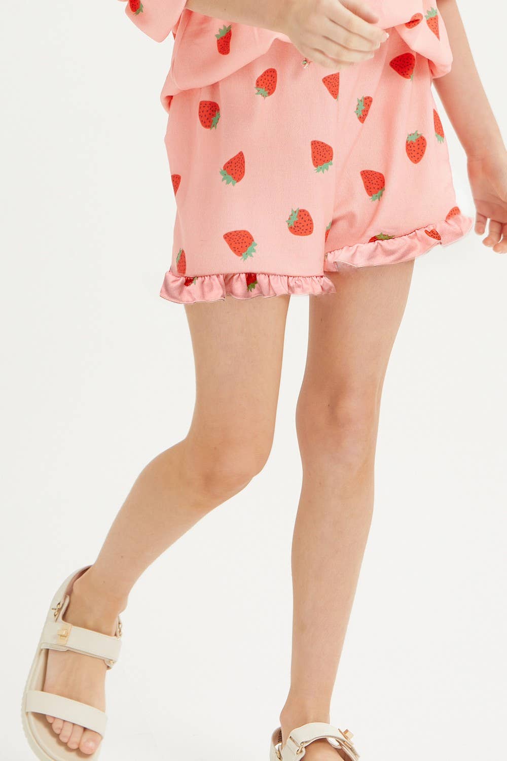 Good Girl - Strawberry Printed Ruffle Set