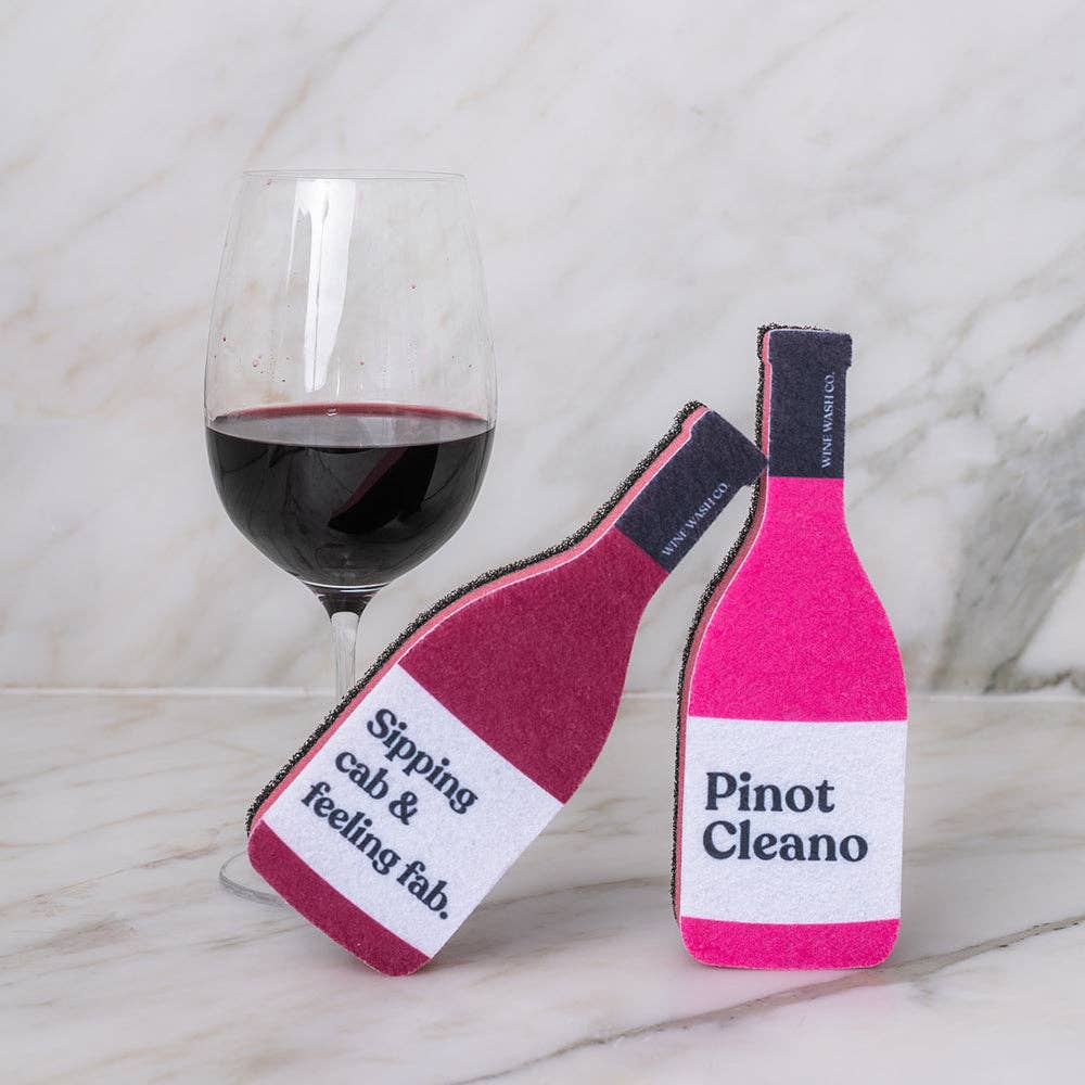 Wine Wash Co. - Scrubbly™ Sponge - Pink Pinot