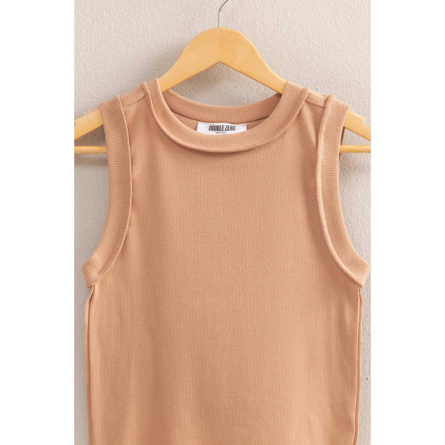 HYFVE - DZ25C058-Round Neck Ribbed Tank Top