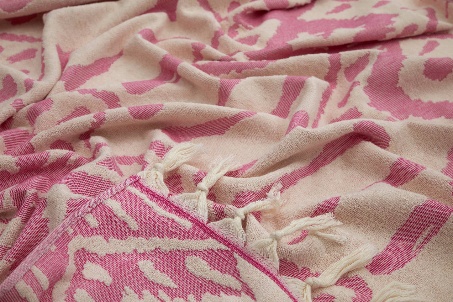 Kikoya - Native Terry Beach Bath Towels Spa Pool Turkish Cotton 36x66: Fuschia