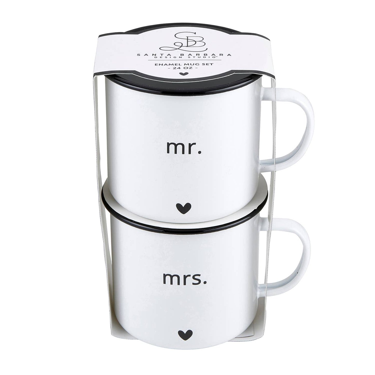 Santa Barbara Design Studio by Creative Brands - Mr. and Mrs. Enamel Mug Set