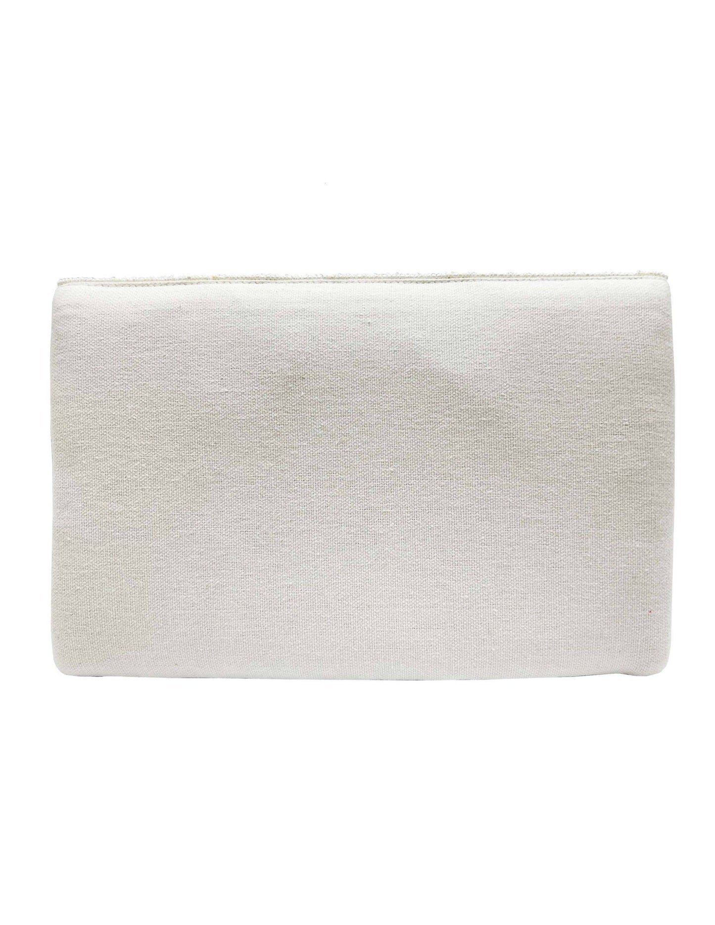 Ole - Scalloped Pearl Beaded Clutch
