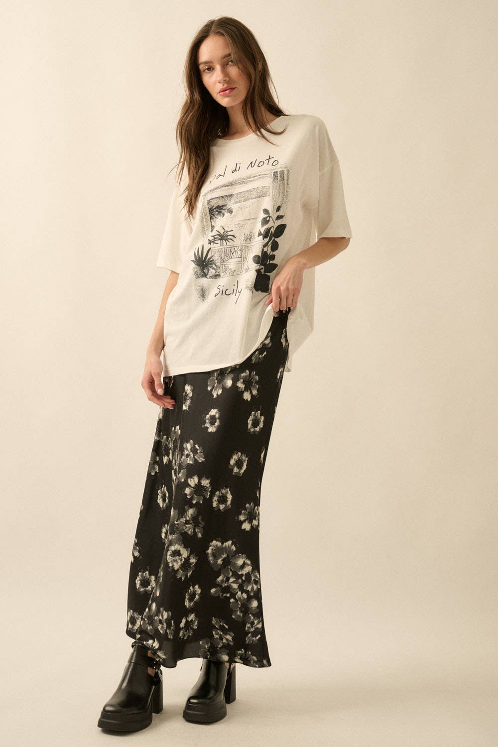 Promesa USA - Val di Noto Sicily Garment-Wash Graphic Tee