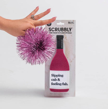 Wine Wash Co. - Scrubbly™ Sponge - Cabernet