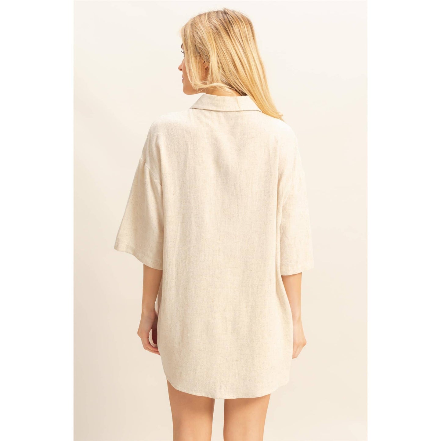 HYFVE - HF25C820-SET-Rayon Linen Shirt And Shorts Set