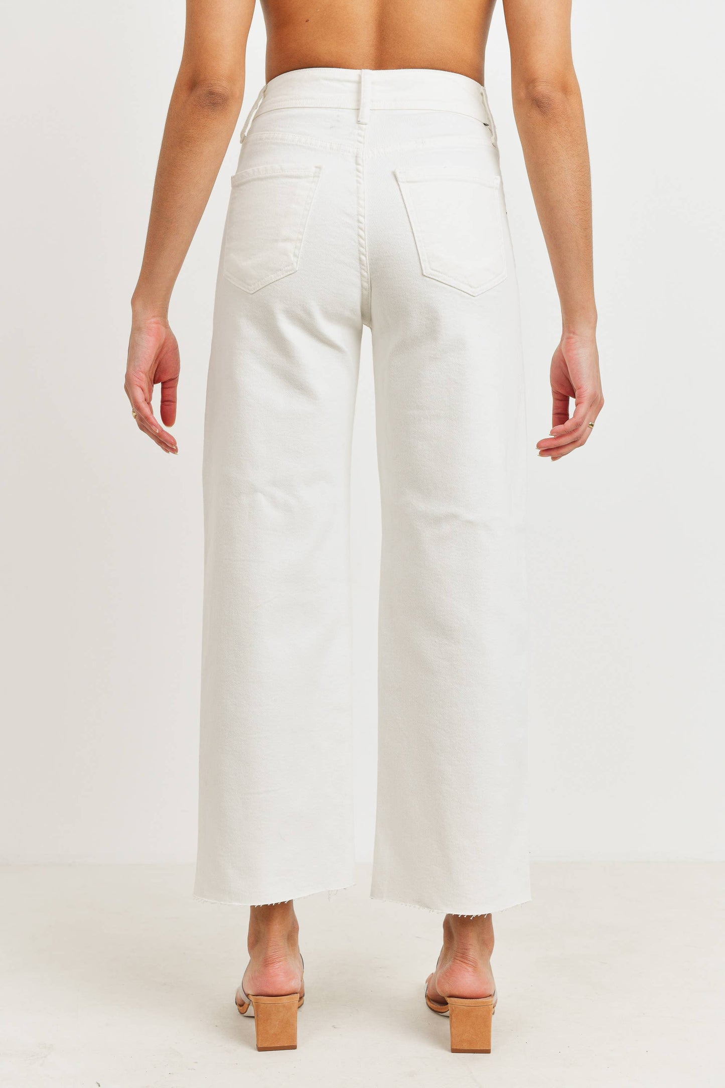 Just Black Denim - High Rise Utility Wide Leg - Off-White
