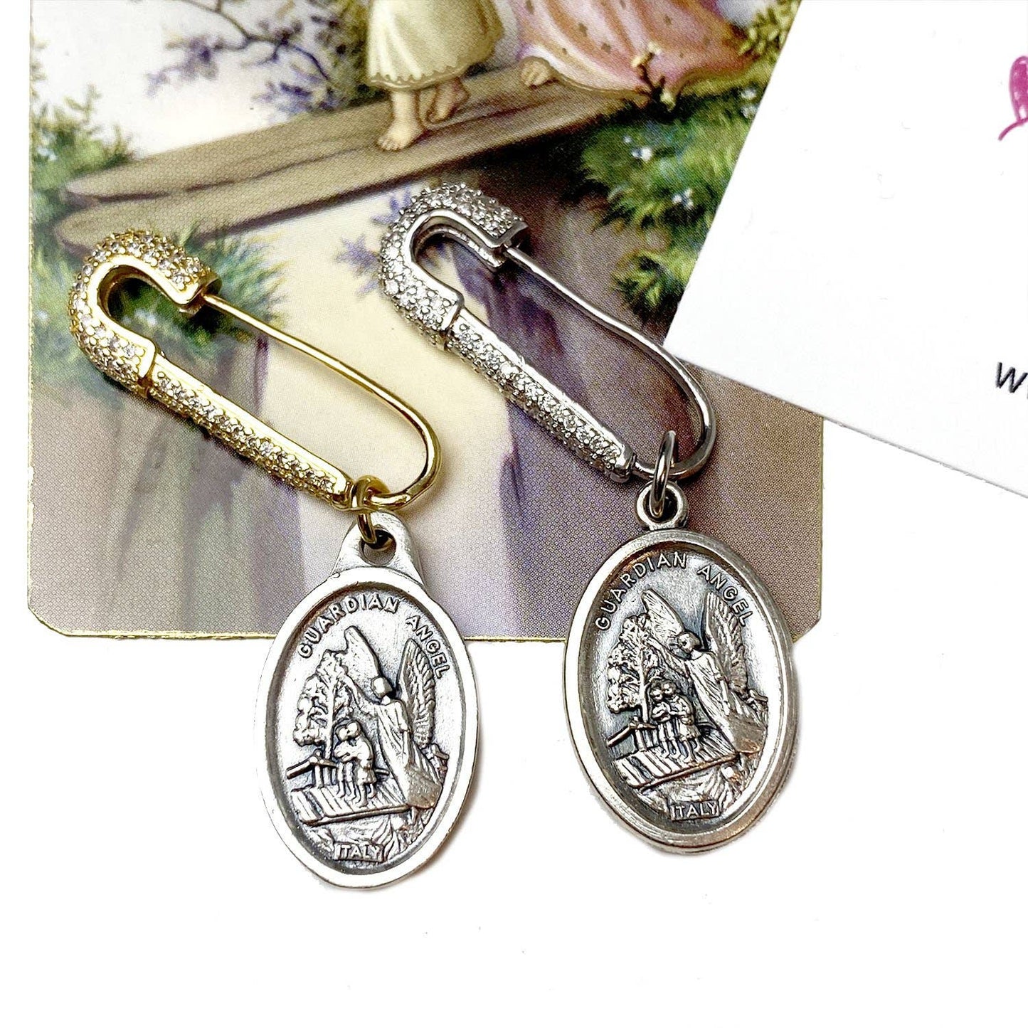 Love, Lisa - Guardian Angel Safety Pin