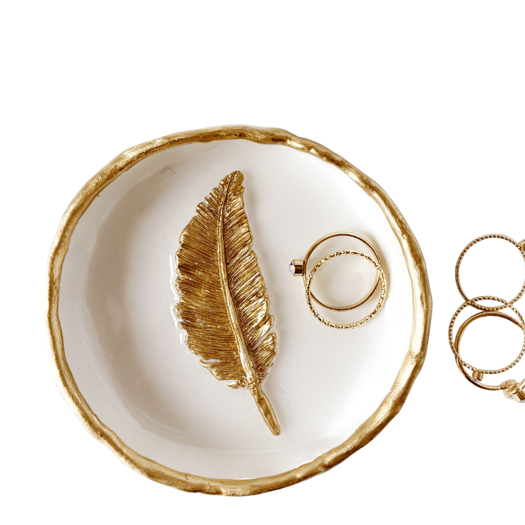 YFL Art & Home Decor - Feather - Ring Dish