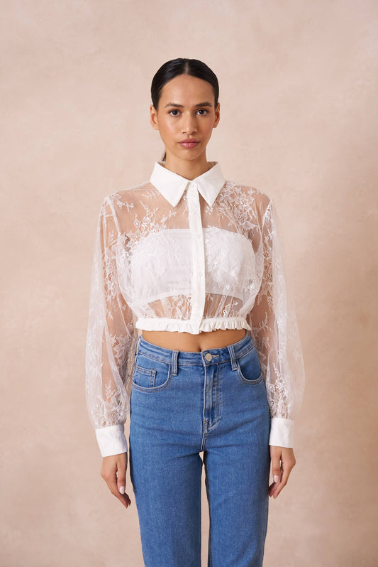 Choklate Paris - Lace Crop Blouse