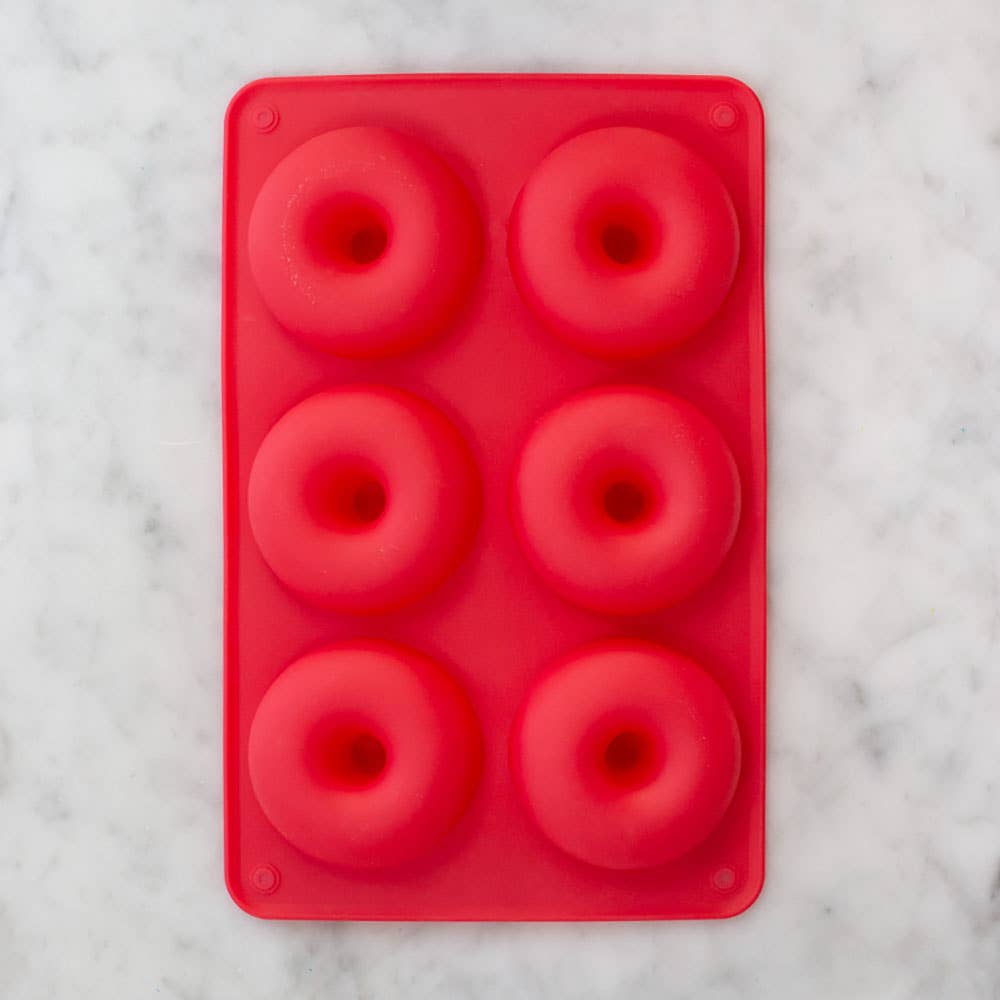 FarmSteady - Silicone Doughnut Baking Pan - Makes 6