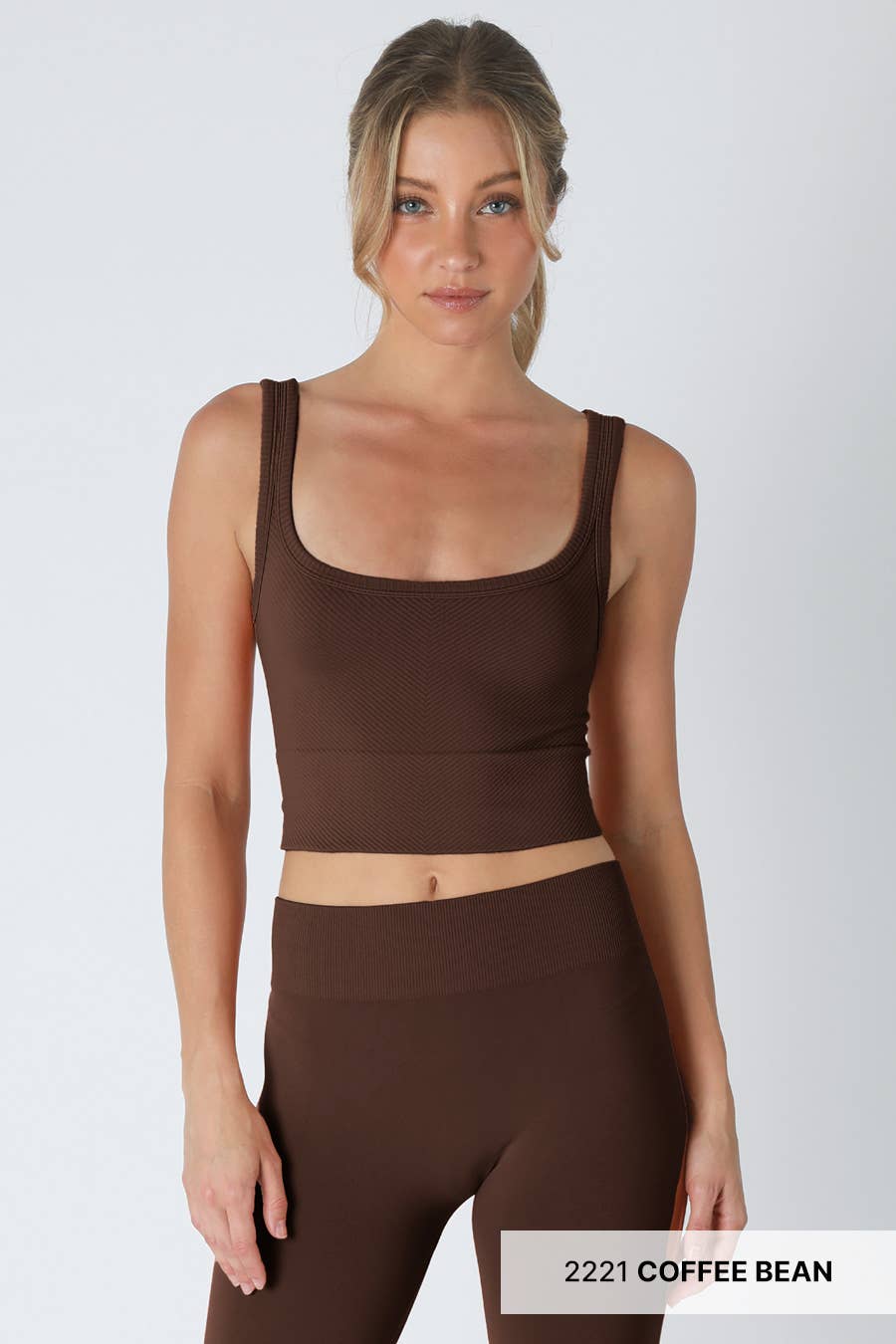 NIKIBIKI - NS7801 - Chevron Ribbed Crop Top