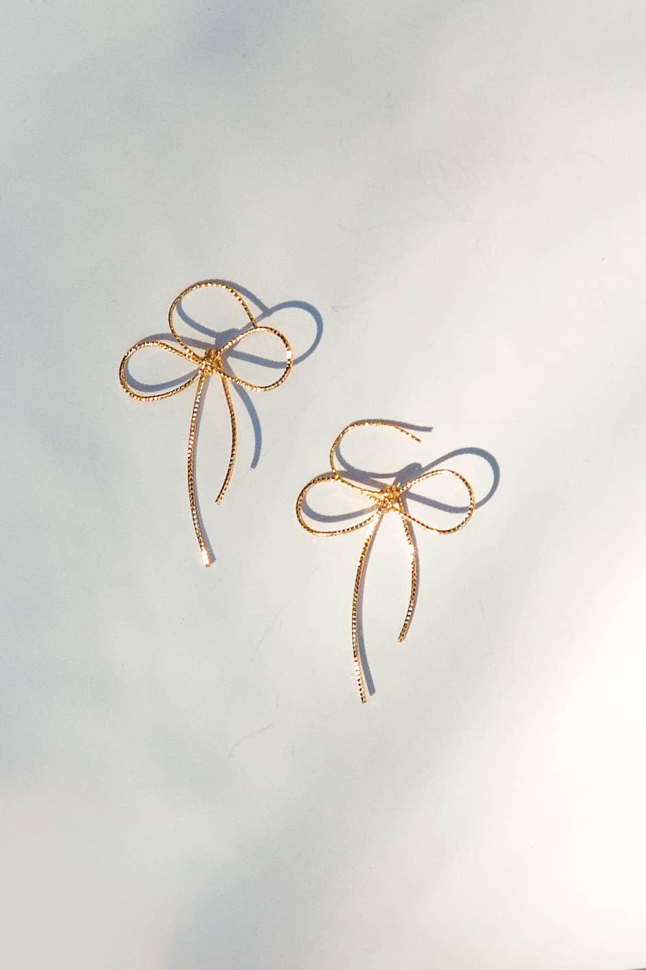 Peter and June - Put a Bow on it Earring - 18K Gold Plated