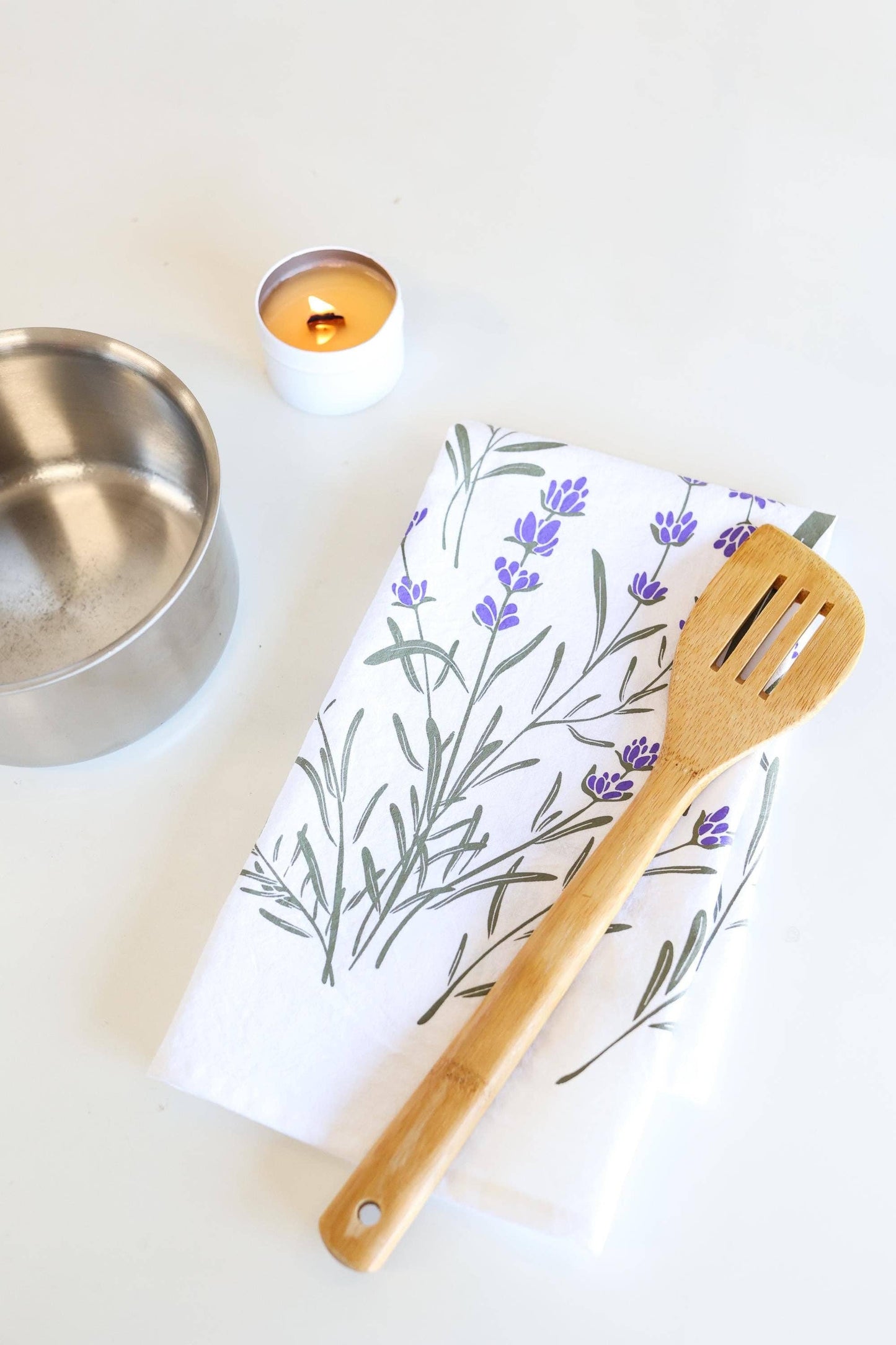 Highland Ridge | Handmade Home Decor - Lavender Tea Towel